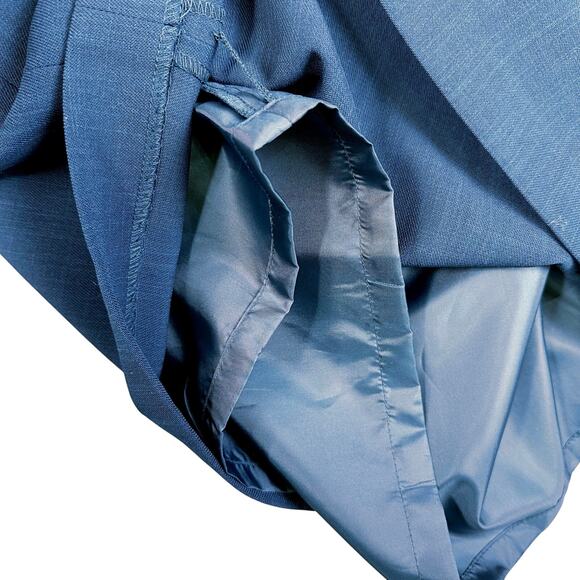 Dressbarn Skirt Blue Green Womens 8 Knee Length Back Slit Lined Business Casual - Picture 4 of 4